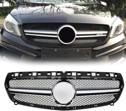 Auto Front Kühlergrille für Benz W176 2013 2014 2015,Frontstoßstange Radiator Kühlergrille,Mittelnetz Grilles Auto Zubehör