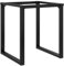 vidaXL Tischgestell, Tischbeine Tischkufen Gestell für Esstisch Küchentisch, Tischuntergestell Tischfüße in O-Form, 60x60x73cm Stahl