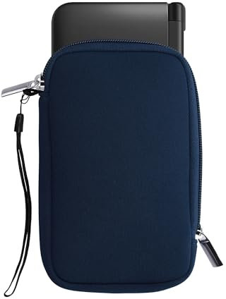kwmobile Housse Compatible avec Nintendo 3DS XL - Sacoche de Protection pour Console de Jeux Vidéos en Néoprène - Bleu Marine