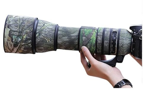 CHASING BIRDS Camouflage-Objektivschutz für Tamron SP 150–600 mm F5–6.3 Di VC USD G2 A022, regenfeste Objektivschutzabdeckung (Grünes Blatt-Tarnmuster)