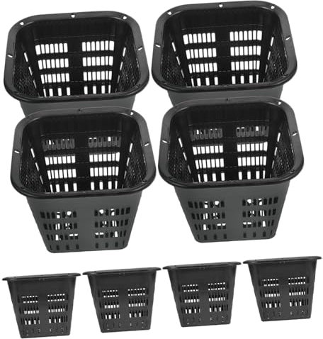 BCOATH 8piezas Macetas De Hidropónica Ranuras para Plantas Acuáticas Plástico Jardín