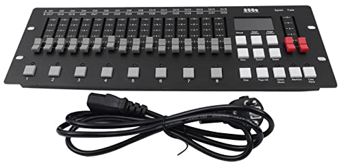 DMX512 Steuerpult Lichtsteuerung Controller DMX Konsole 0-99 Szenen 256 Kanäle DJ Disco Betreiber Equipment DMX Lichtpult Controller für Bühnen Lampe,DJ,Club,Party