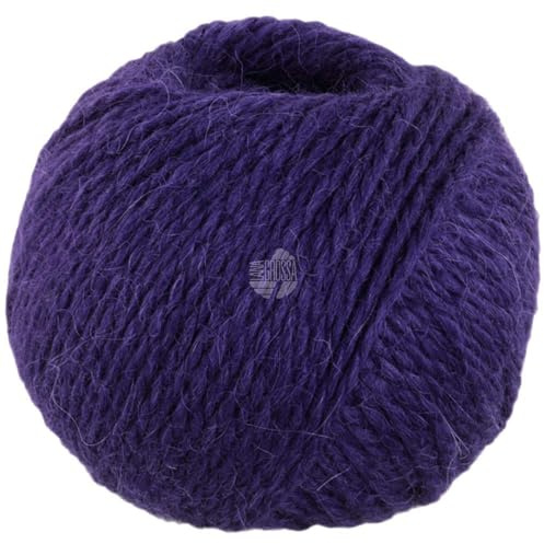 LANA GROSSA Natural Lama Chunky | Voluminöses Garn aus feinen Baby-Lama Fasern | Handstrickgarn aus 100% Lama (Baby) | 50g Wolle zum Stricken & Häkeln | 70m Garn FB6