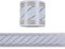 Jodimitty PVC Wallpaper Border Self Adhesive 10 Meter x 5cm Knot Pattern Waterproof Wall Border Peel Stick Wallpaper Borders for Living Room Bedroom Bathroom Kitchen (B White Yellow)