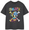 Vanilla Underground One Piece Boys Grey Short-Sleeved T-Shirt | Pirate Graphic Tee for Kids | Pirate Ship Adventure Theme Childrens Nautical Apparel