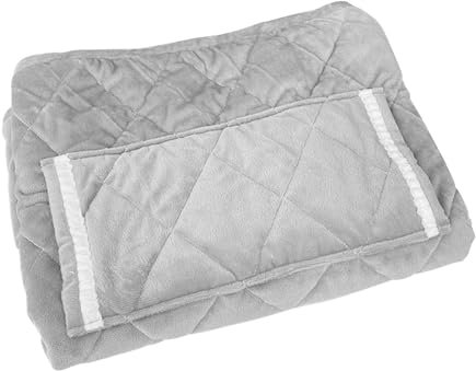 Manta Calefactora Lavable con USB, Manta Calefactora Recargable, Calentamiento Rápido Manta Térmica a Batería, Manta Calefactora Recargable para Siesta, Aire Acondicionado, Sofá(gris Plata)