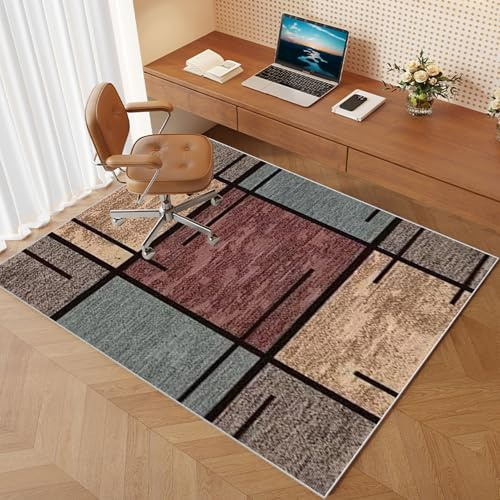 Bodenschutzmatte Bürostuhl Verschiedene Größen Bürostuhl Unterlage geeignet für Parkett Laminat Teppich Fliesen Hartböden Rechteckig Non Slip Gaming Schreibtischstuhl Schutz Matte 110 x 150 cm