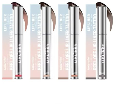 PerfectPeel Lip Liner, 4 Colours, Rose Pink, Neutral Mauve, Brow, Cool Cocoa, 2.5ml (1 Count) Random colour