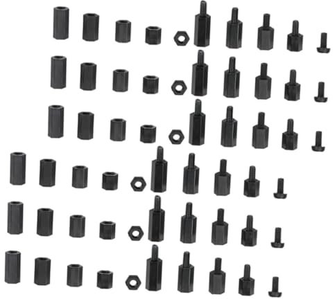 NAMOARLY 180pcs Nylon Isolation Column Hex Socket Motherboard Standoffs Replacement Computer Screws Standoff Mounting Hardware for Case Laptop Computer Replacement Parts