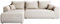 BROMARKT Sofa mit Schlaffunktion Couch mit Bettkasten Ecksofa L-Form Moderne Schlafcouch für Wohnzimmer 3 Sitzer universelles Schlafsofa Romeo freistehend 280x184x85 Kordstoff Beige