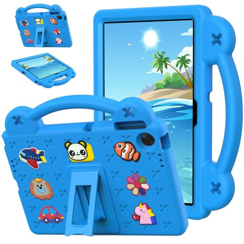 YRH Case for Lenovo Tab 10.1 inch 2025 (TB311FU/TB311XU), Kids EVA Shockproof Cover for Lenovo 10.1'' Tablet Case, with Stand Handle (Blue)