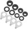 Yardwe Nuts Kit Steel Bike Nuts Set Locking Wheel Nut for Bike Bike Replacement Parts