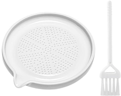 MAGICLULU Ceramic Garlic Grinder Food Masher Pan for Manual Milling for Making Complementary Food Like Garlic Paste for Kitchen Gadgets Use