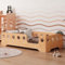 smartwood Kinderbett 70x140 | Lackiert | Bodenbett TILA 4P mit Rausfallschutz & Lattenrost und sichere Kanten | Montessori Betten für schnelle Montage | Bis 230 kg belastbar
