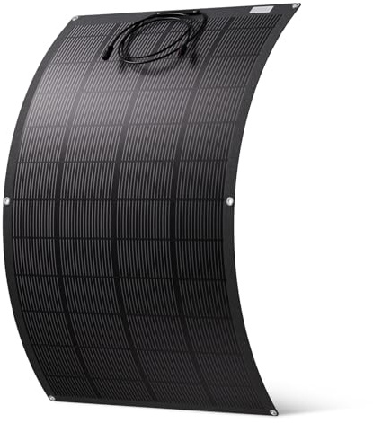 ECO-WORTHY 200W Flexibles Solarpanel ETFE Material 18BB Monozelle 25% hohe Umwandlung für Balkon, Wohnmobil, Boot, Dach, Camping, Haus, Yacht, unebene Flächen