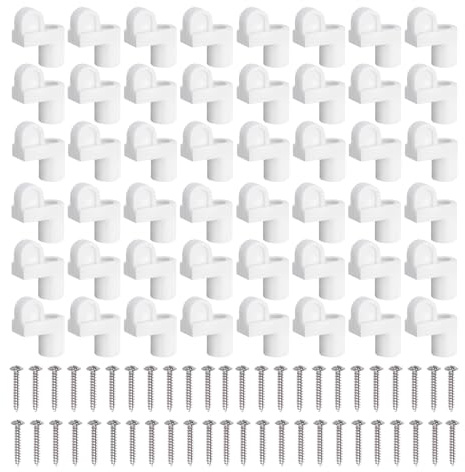Hogvinnatil Attaches pour moustiquaires | 48 pièces - 0,95 cm - Fixation pour panneaux de porte | Clip pour moustiquaires de fenêtre pour maintenir le maillage, réparation dans appartement, maison,