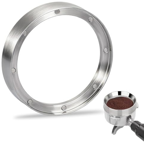 GCNWW 58mm Espresso Dosing Funnel, 304 Stainless Steel Magnetic Portafilter Funnel, Practical Food Grade Coffee Machine Accessories for Home, Cafe, Barista