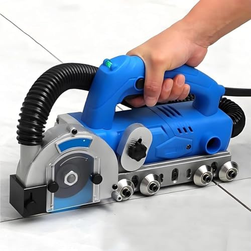 DDZJTPP Machine à Joints Professionnelle Et Nettoyeur électrique De Joints 1200w avec Lame Diamantée & Sac à Poussière, Outil électrique De Découpe De Joints pour Carrelage