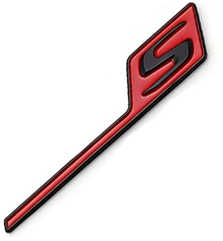 R-timer 3D Emblem Aufkleber Passend für Mercedes Benz CLA CLC CLS C-Klasse E-Klasse GLC GLE GLS AMG GT S,Karosseriedekor Waschstraßenfest Sportliche Optik Lackschutz,Red Black