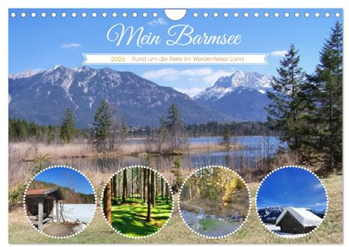 Mein Barmsee - Rund um die Perle im Werdenfelser Land (Wandkalender 2026 DIN A4 quer), CALVENDO Monatskalender: Der Barmsee in Oberbayern im Jahresverlauf (CALVENDO Natur)
