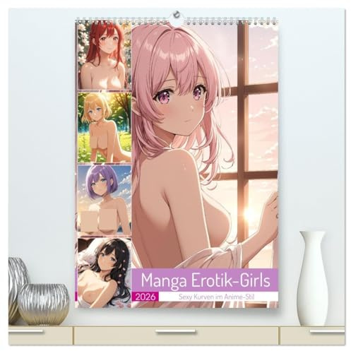 Manga Erotik-Girls - Sexy Kurven im Anime-Stil (hochwertiger Premium Wandkalender 2026 DIN A2 hoch), Kunstdruck in Hochglanz: Erotische Manga Mädchen ... als sexy Cartoon-Bilder (CALVENDO Erotik)