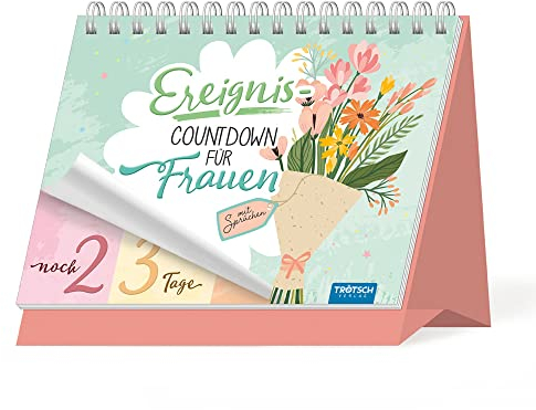 Trötsch Event-Countdown Ereignis-Countdown für Frauen: Countdown-Kalender Aufstellkalender Tischkalender