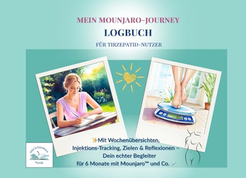 Mein Mounjaro - Journey: Dein Logbuch für Tirzepatid-Nutzer – Reflektion, Tracking, Motivation: Mit Wochenübersichten, Injektions-Tracking, Zielen & ... Begleiter für 6 Monate Mounjaro und Co.