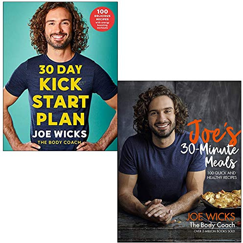 30 Day Kick Start Plan & Joe's 30 Minute Meals By Joe Wicks 2 Books Collection Set