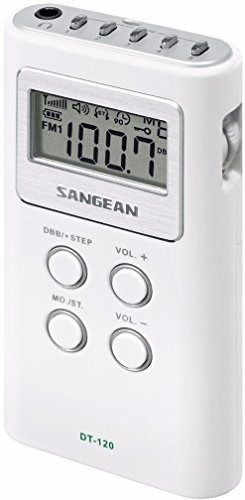 Sangean Receptor de Bolsillo sintetizado PLL estéreo Am/FM DT-120