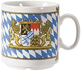 Seltmann Weiden 001.325882 1/2 Dick Bayern - Becher/Henkelbecher/Kaffeebecher - 0,27 l - Porzellan