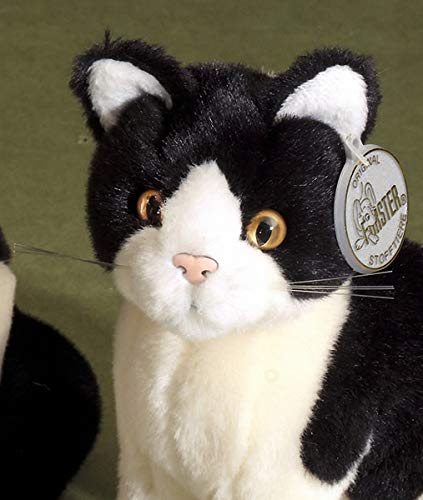 Förster Stofftier kleine Katze, sitzend, 20 cm, schwarz-altweiß #3478