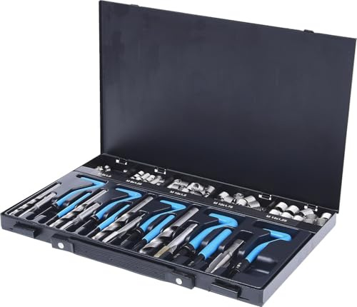 KS Tools 150.6160 Nirostahl Gewinde-Reparatur-Satz M6-M14, 113-tlg.