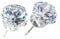 pewterhooter 925 Sterling Silver Crystal Stud Earrings For Women (Diamond White)
