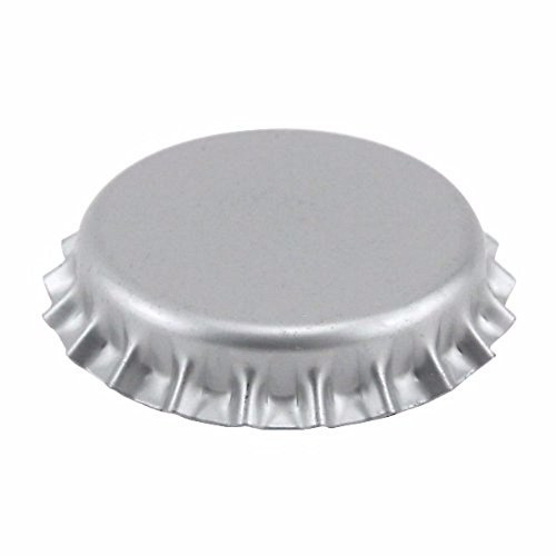 FastRack 144 Oxygen Absorbing Beer Bottle Caps | 26mm Pry-Off Silver Standard Homebrew Bottle Tops for Glass Bottles | PVC-Free Crown Caps for Beer Bottling