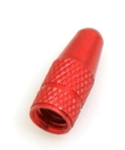 System-S Ventilkappe Presta Sclaverand-Ventil Fahrrad Ventil Kappe aus Aluminium in Rot