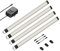 parlat LED Unterbau-Leuchte SIRIS, Eckmontage, flach, je 50cm, je 655lm, weiß, 4er Set