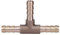 Tbest Messing T-Stück 3 Wege Kraftstoffschlauch Verbindungsstück 6 mm T Stück 3 Wege Schlauchverbinder Joiner Schlauch Adapter für Druckluft Öl Gasleitung(6mm)