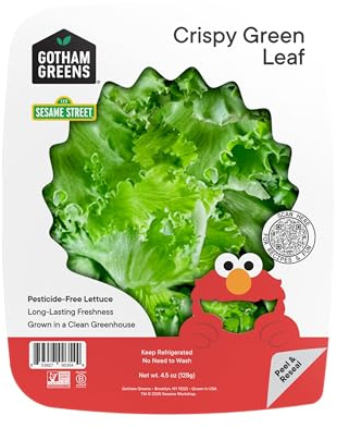 Gotham Greens, Salad Clam Green Leaf Crispy Conventional, 4.5 Ounce