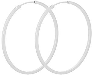 Pernille Corydon Creolen Silber 925 Small Orbit - Damen-Ohrringe Ø 40 mm - E052s