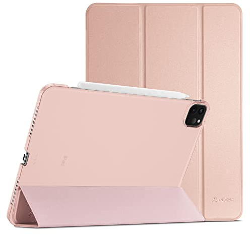 ProCase Coque pour iPad Pro 11 Pouces 2022/2021/2020/2018, Nouvel Étui Amélioré sans Le Moindre Souci pour l’Utilisation, Housse de Protection Anti-Chute -Rose d'or