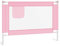 vidaXL Kleinkind Bettschutzgitter Bettgitter Kinderbettgitter Babybettgitter Gitter Kinderbett Babybett Rausfallschutz Rosa 90x25cm Stoff