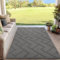 Biscpro Fußmatte Schmutzfangmatte 90x150cm Innen und Außen, Waschbar Fussmatte, Wasserdicht Türmatte, Rutschfester Schmutzfänger Teppich für Eingang, Haustür, Patio, Flur, Garten