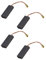 ECSiNG 2 pares de cepillos de carbón para motor 508043705 6.3x11x29mm compatibles con Husqvarna 320 315 Motosierra Accesorios de repuesto