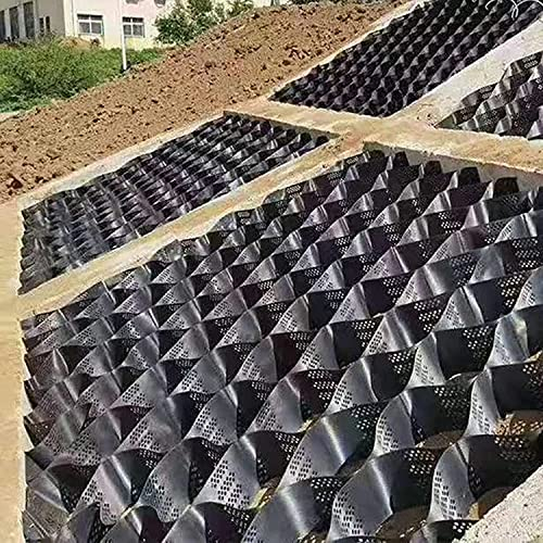 OUPAI Das Geogitter Stabiler Geogrid -Bodennetz, Bodenbodenpflastern im Freien und Stabilisatoren for Fußbahnen und Grawnraste for die Fahrstraße Neigung, Hang, (Color : W X L, Size : 6x9 m/20x30 ft)