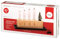 Rayher Adventskranz to go, Set 6tlg., 1 Kerzenhalter Holz 18,2 x 6,3 x 5 cm, 1 Holztablett schwarz, 4 Kerzen weiß 10,5 cm, 1 Tannenbäumchen, 70054000