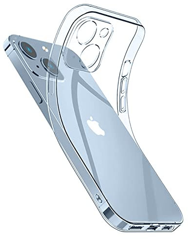 VUTR Coque en Gel Souple pour iPhone 14 6.1 Pouces, Silicone Transparent Antichoc, Étui Flexible pour Téléphone iPhone 14, Transparent