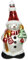 Decoris Schneemann Glas winterweiss 15,6 cm (1 Stück)