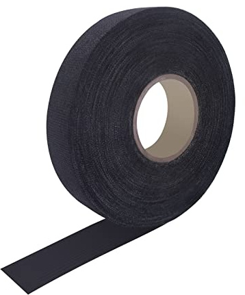 Funnytek Isolierband, 25 mm x 25 m Isolierband, Kabelbaum, Automobil-Klebeband, Gewebeband, Geräuschdämpfung, hitzebeständiges Innenband für elektrische Wickelschutz, Isolierung