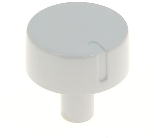 Bouton blanc 6h gaz pour Cuisiniere Ariston