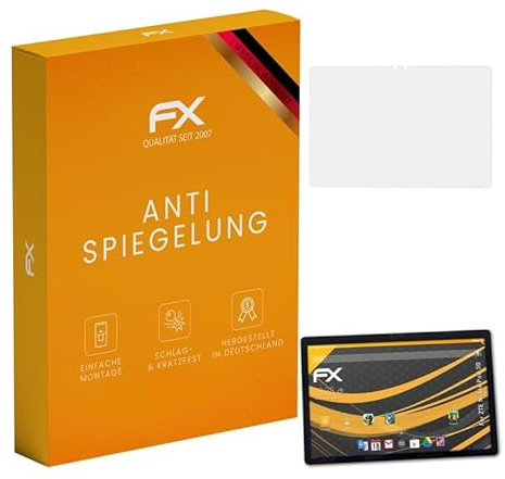 atFoliX Panzerfolie kompatibel mit ZTE Nubia Pad 3D Schutzfolie, entspiegelnde und stoßdämpfende FX Folie (2X)